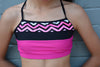 Georgie Girl Chevron Crop Top